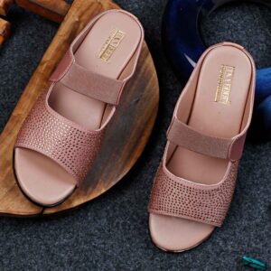 Tryfeet Women's Embellished Low heel sandal